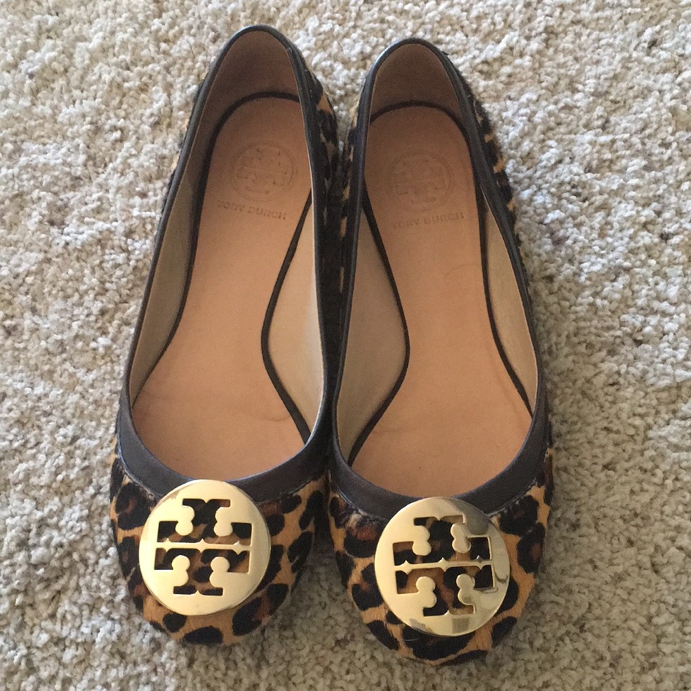 Tory Burch leopard flats size 7.5